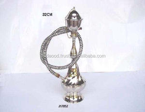 Shisha Hookah en laiton plaqué Nickel, appareil de cuisson, une sortie et autres finition, entièrement disponible - Product Image 3