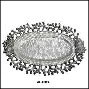 Venta caliente Placa de cargador Aluminio Plata Boda Hotel Hogar Restaurante Uso 2021 Proveedor al por mayor Ensalada de frutas Cantidad a granel Hig - Product Image 5