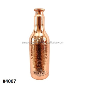 Estilo único nuevo 100% botella de agua hecha a mano de cobre beneficios para la salud Ayurveda botella de cobre gimnasio botella de cobre - Product Image 4