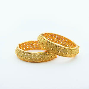 Gold Plated <b>Bangles</b> Handmade Jewelry India - 14864 - Product Image 1