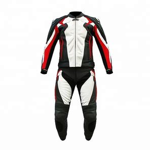 Trajes de Motociclismo de Cuero de 2 Piezas, Estampados, Talla Grande, Transpirables, Resistentes al Viento, con Nombre de Equipo, Chaquetas para Hombre - Product Image 1