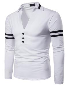 T-shirt col roulé manches longues 100% coton tricoté à fleurs pour homme, séchage rapide, respirant, anti-rides - Product Image 2