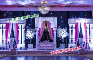 Porte traditionnelle scène de mariage asiatique sri lankais décorations de scène de mariage Royal anglais décoration de scène de mariage australie vente - Product Image 6