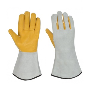 Gants de soudeur en cuir de vachette ISONZ, gants de barbecue, gants de sécurité pour la soudure, résistants au feu, anti-impact, 1,2 mm - Product Image 1