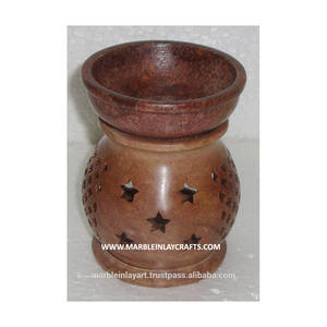 Soapstone Handmade <b>Antique</b> Aroma Oil <b>Lamp</b> - Product Image 1