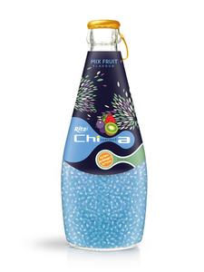 Vietnam Bebida Chia Seed Drink 290ml Botella de vidrio Sabor naranja ODM OEM Etiqueta privada - Product Image 5