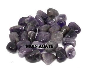 Venta al por mayor de ágata Natural amatista cristal caído piedras preciosas talladas Reiki Chakra equilibrio meditación decoración para el hogar a granel - Product Image 1