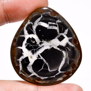 Cabujones de grietas de barro lisas hechos a mano de alta Natural, forma de mezcla, todos los tamaños, parte posterior plana, curación, piedras preciosas sueltas caídas para joyería todo - Product Image 1