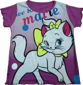 Girls Fancy Printed T-Shirt Flare Sleeve Pocket Tirupur OEM Trendy Kids Clothing Bulk Manufacturer India - Product Image 4