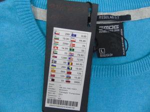 Marque Overrun hommes 100% coton hiver déchiré col rond doux pull à manches longues Anti-rétrécissement Bangladesh Stock - Product Image 4