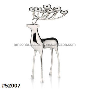Solid Metal Aluminium Candle <b>Holder</b> Decorative Walking Style Reindeer Candle <b>Holder</b> - Product Image 3