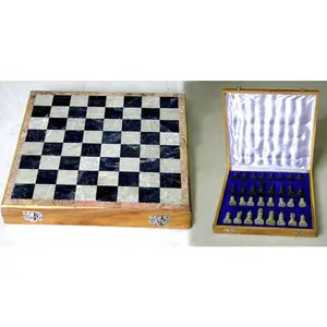 Indische Stein Und Holz Schach Set