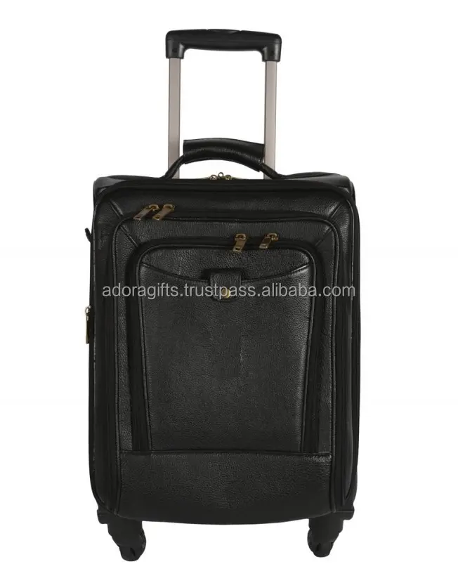 Touareg bagaj seyahat deri tekerlekli çantalar/moda büyük seyahat bagaj arabası çantası tekerlekli
