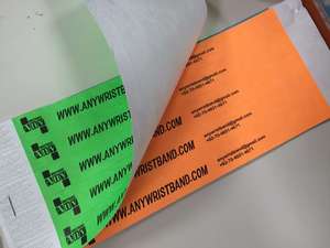 Colored <b>Wristbands</b> with Black Printing - Product Image 4