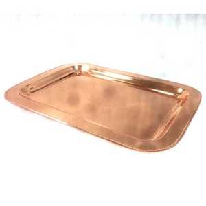 Bandeja de servicio de hierro brillante de último diseño en hoja - Product Image 5