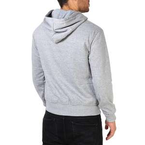 <b>men</b> <b>hoodies</b> custom unisex satin lined oversized full <b>zip</b> <b>up</b> cropped <b>grey</b> plain embossed winter plus size <b>hoodies</b> & sweatshirts - Product Image 4