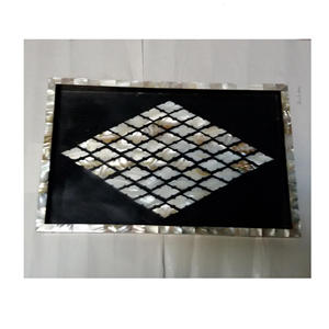 Bandeja de servicio de nácar para el hogar y fiestas, bandeja para servir magdalenas y postres, última pieza - Product Image 6