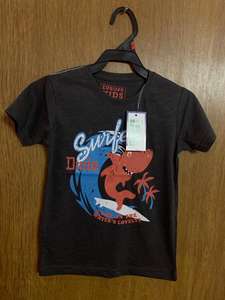 Camisetas de Algodón Ecológicas de Manga Corta con Cuello Redondo y Estampado Casual para Niños, Ropa Sobrante con Etiquetas de Marca - Product Image 2