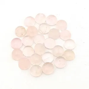 À la mode Naturel Rose Quartz Pierres Précieuses En Vrac En Gros Cabochon Rose Quartz Haute Qualité Cadeau À La Mode Pour Les Femmes