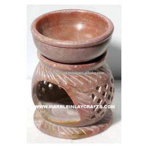 <b>Aroma</b> Oil Burners, Soapstone Handmade Art Oil <b>Diffuser</b> - Product Image 1
