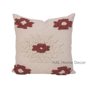 Indian Decorative Cotton Throw Pillow Case Custom Tufted Square Pillow <b>Cushion</b> <b>Cover</b> Wholesale for Decoration at Best Price - Product Image 4