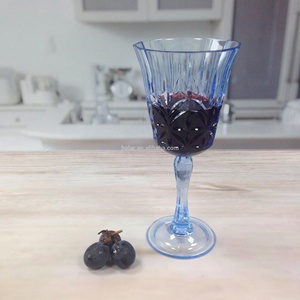 [Holar] Taiwan a fabriqué des verres à vin en plastique réutilisables incassables bleu méditerranéen de 10oz pour l'intérieur et l'extérieur - Product Image 5