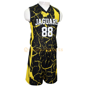 Tenue d'entraînement de basketball personnalisée par sublimation pour adultes, tailles XXL-6XL, unisexe, OEM, anti-bactérienne, anti-UV, séchage rapide, respirante - Product Image 1