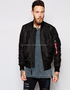 High Street Winter Canvas Oversized Nylon <b>Long</b> Line Bomber <b>Jacket</b> Maroon for <b>Men</b> - Product Image 4