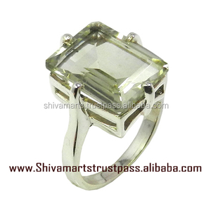 2025 dernier modèle fait à la main 925 en argent Sterling vert améthyste pierre précieuse éternité Vermeil bague fournisseur et exportateur - Product Image 3