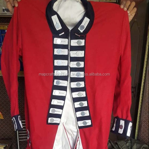 Manteaux unisexes faits à la main en laine véritable à 100% avec dentelle royale, uniforme du 7ème régiment de la cavalerie de 1795 - Product Image 3