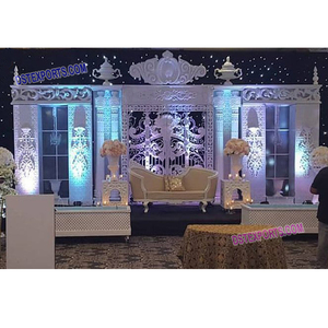 Escenario occidental de boda, instalación de escenario indio, decoración, último diseño - Product Image 1
