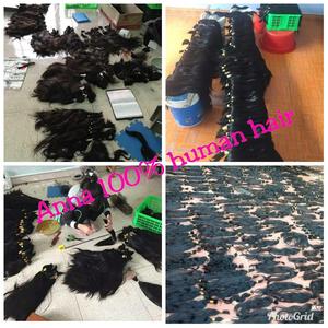 ดิบขายส่งเวอร์จินหนังกำพร้าผมทอผ้าธรรมชาติ100มนุษย์อินเดียธรรมชาติหยักมนุษย์ผม - Product Image 4