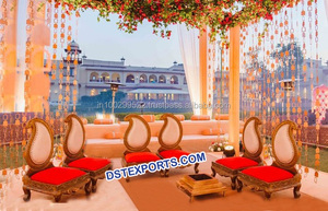 Latest Style Indian Crystal Mandap <b>Wedding</b> Decor with Fiberglass <b>Frame</b> Customizable Size & Color - Product Image 6