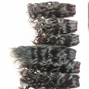Vente Massive Aliexpress pour les paquets de cheveux humains remy vierges temple, prix pour les cheveux vierges inde avec closure frontale de cheveux humains - Product Image 5