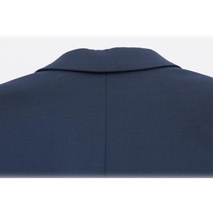 Traje de Negocios Azul Marino de Diseño Nuevo BSCI 2019, Tejido de Viscosa, Doble Botonadura, Corte Moderno y Ajustado, Blazer Personalizado para Hombre - Product Image 3