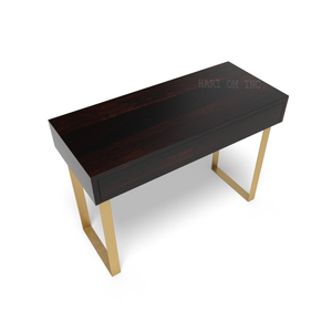 Mesa de consola de estilo Industrial con esmalte de ébano - Product Image 2