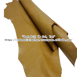 Budi Makmur Goat Skin Pull up Acabado en DK Green Eco-Friendly para zapatos y bolsos con textura de grano - Product Image 4