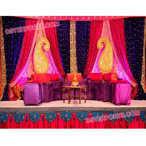 ชุดตกแต่งเวทีงานแต่งงานแบบมีสไตล์สำหรับผู้หญิงมุสลิม - Product Image 1