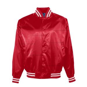 Hiver Polyester Satin Letterman Bomber Baseball Jacket Plus Size Waterproof and Breathable Crochet Weaving Method - Product Image 2