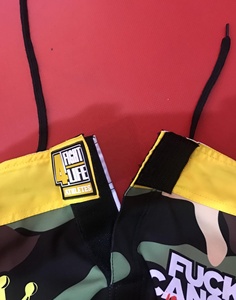 Venta al por mayor OEM diseño niños MMA Unisex artes marciales boxeo pantalones cortos ropa deportiva poliéster/algodón secado rápido transpirable tela elástica - Product Image 2