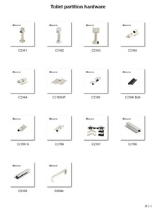 Serrure de poignée de porte d'indication d'accessoire de cabine de toilette d'acier inoxydable de conception moderne - Product Image 4