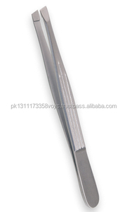 Pinzas de cejas profesionales, Punta inclinada, Etiqueta Privada, acero inoxidable, herramientas de belleza para desplumar el pelo - Product Image 4
