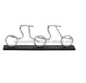 Figuritas deportivas de aluminio con Base de madera, accesorio para bicicleta - Product Image 1