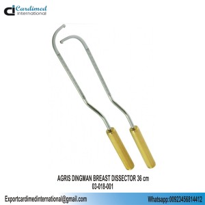 Gran oferta, superventas, Dingman Agris, 36cm, disector de pecho izquierdo, dispositivo médico recubierto de oro, Material de acero inoxidable - Product Image 2