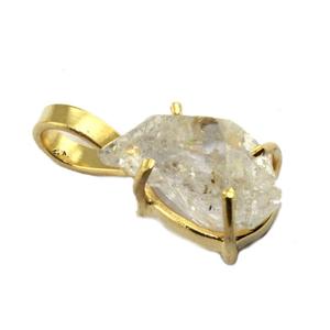 Collier en cristal avec pendentif en diamant naturel Herkimer - Product Image 2