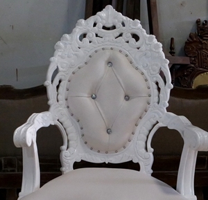 Muebles de silla de boda real tallada pesada - Product Image 2