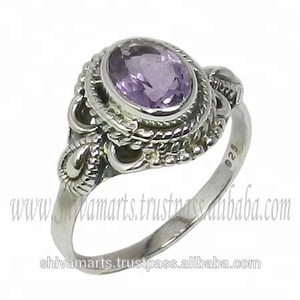 Antique <b>Fashion</b> New Design Purple Amethyst Oval Shape Gemstone <b>Ring</b> <b>for</b> <b>Woman</b> and Girl Jewelry Eternity Vermeil <b>Rings</b> - Product Image 2