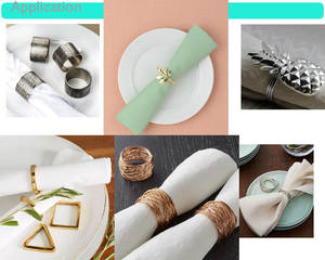 Caractéristique stockée par utilisation décorative de partie d'anneau de serviette d'acier inoxydable - Product Image 4