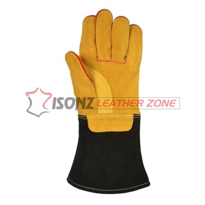 Gants de soudage TIG en cuir de vachette suédé ISONZ Leather Zone, paume renforcée, épaisseur 1,2 mm, sans silicone, sans latex, pour barbecue/MIG/TIG - Product Image 4