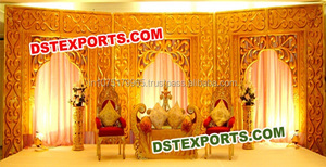 Paneles de Decoración para Bodas Indias, Fibra de Vidrio Ligera, Diseño Personalizado, Marcos para Telón de Fondo de Escenario, Fabricante - Product Image 4